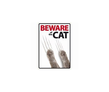 Waakbord - Beware of the Cat Waakbord - Beware of the Cat
