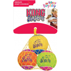 Kong Squeakair Verjaardag ballen M