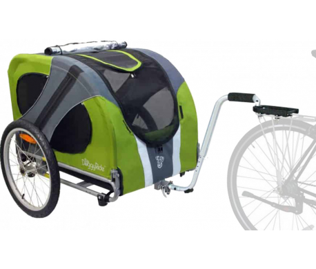 DoggyRide Fietskar Novel 20 Groen/Grijs