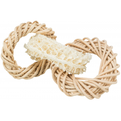 Trixie Luffaring met rotan- en maïsbladri ø13cm