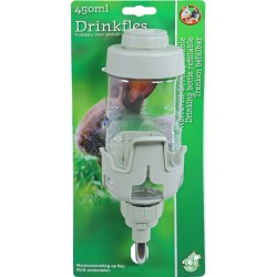 Drinkfles vulbaar met houder en RVS tuit, 450ml