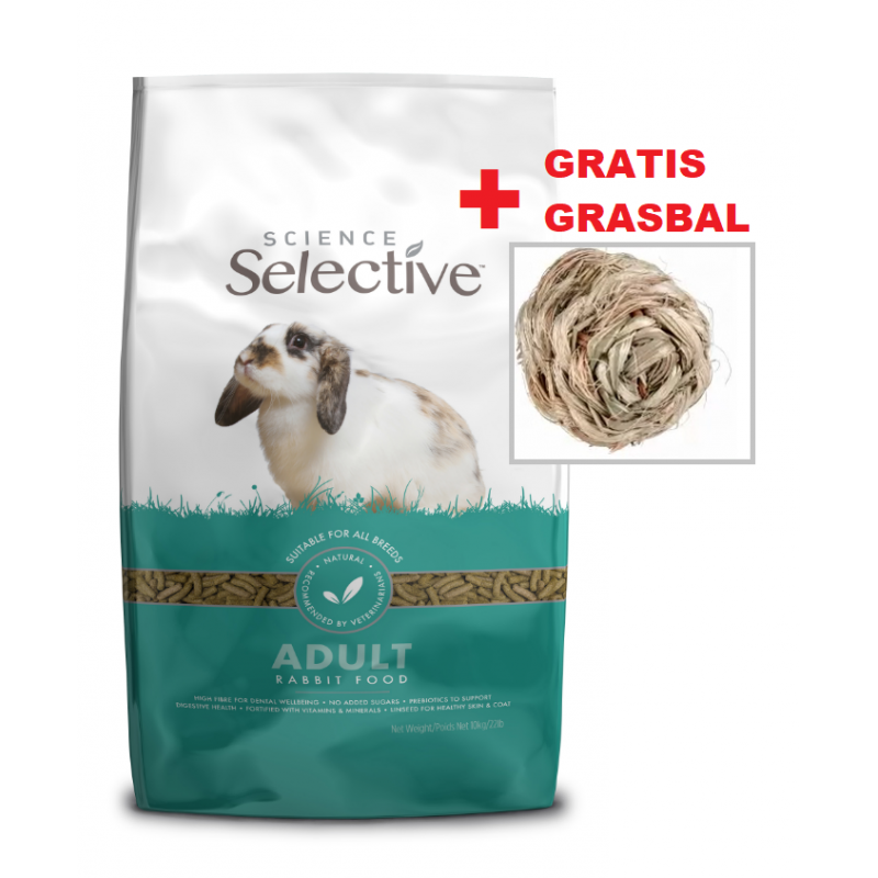 Supreme Selective 10kg + GRATIS grasbal kopen? | Dierenverblijf.com