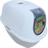 Moderna kattenbak Smart Cat -Grijs/Wit
