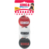 Kong hond Signature Sport balls, medium pack à 3 stuks