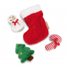 BZ Pluche Katten Kerstsok