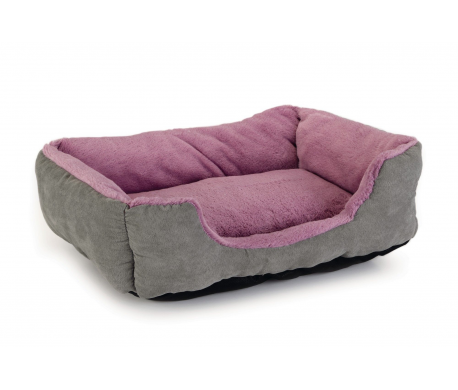 Pluche ligbed Baboo Grijs/Paars Pluche ligbed Baboo Grijs/Paars