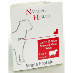 Natural Health Steamed Pure & Simple Lamb & Rice 395 gr