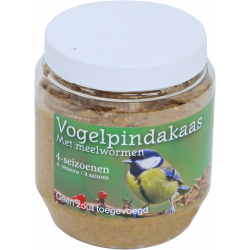 Boon 4-seizoenen vogelpindakaas meelwormen, 350 gram