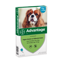 Advantage 100 voor honden van 4 tot 10kg