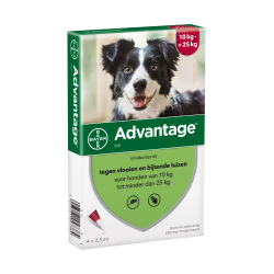 Advantage 250 voor honden van 10 tot 25kg