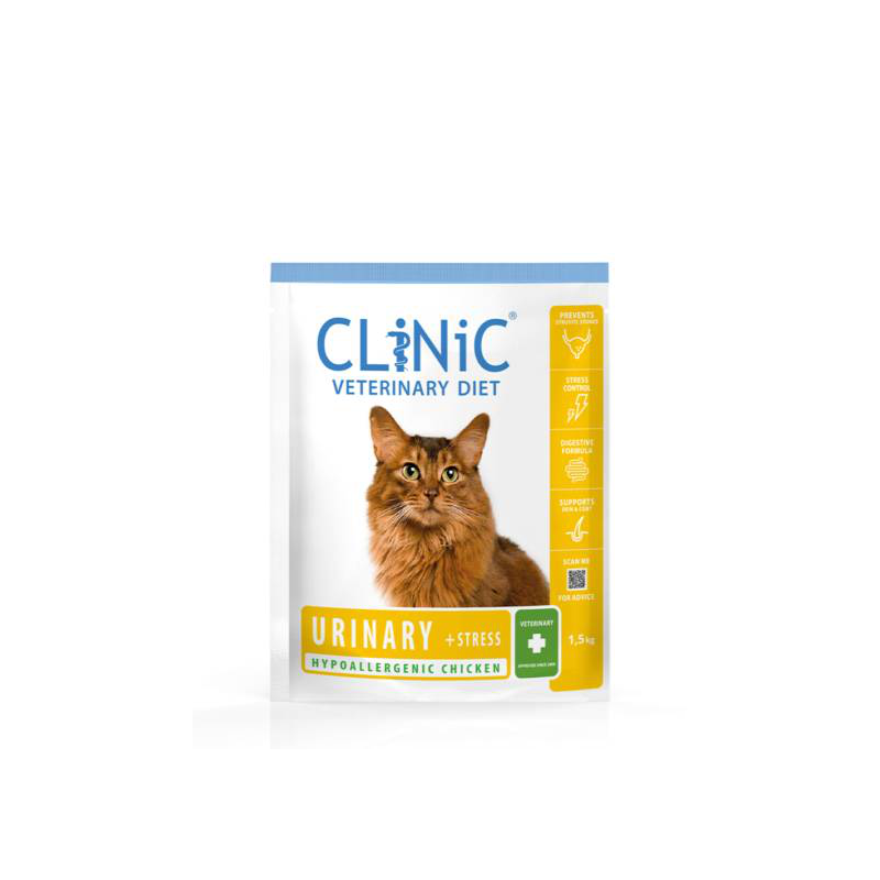 Clinic cat urinary + stress chicken blaasgruis kopen? | Dierenverblijf.com