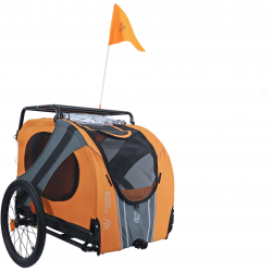 DoggyRide Fietskar Novel 15 Cabin Oranje/Zwart
