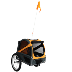 DoggyRide Fietskar Mini 20 Cabin Oranje/Grijs