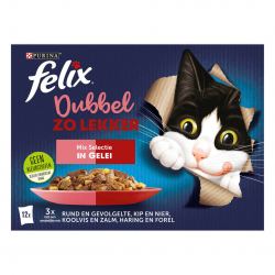 Felix Dubbel Zo Lekker Mix Selectie in Gelei 12x85gr