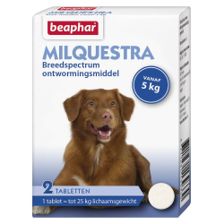 Beaphar Milquestra Ontwormingsmiddel Hond 2 Tabletten