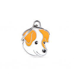 Penning enkelzijdig Hond Friends White and Brown Jack Russel