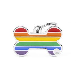 Penning enkelzijdig Hond Big Bone Rainbow