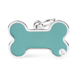 Penning enkelzijdig Hond XL Bone Lightblue