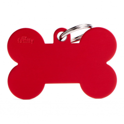 Penning Dubbelzijdig Hond XL Red Bone