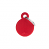 Penning Dubbelzijdig Hond Circle Small Red