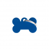 Penning dubbelzijdig Hond Small Blue Bone
