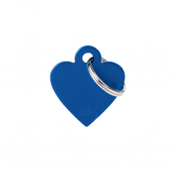 Penning dubbelzijdig Hond Small Blue Heart