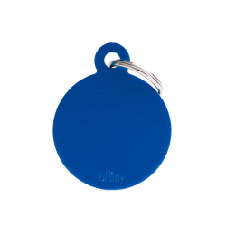 Penning dubbelzijdig Hond Big Blue Circle