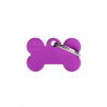 Penning dubbelzijdig Hond Small Purple Bone