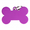 Penning dubbelzijdig Hond XL Purple Bone