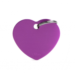 Penning dubbelzijdig Hond Big Purple Heart