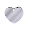 Penning dubbelzijdig Hond Big Chrome Heart