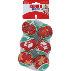 Kong Kerst Holiday SqueakAir - 6 stuks