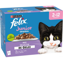 Felix Kat Original Mix Selectie in Gelei Junior 12x85gr