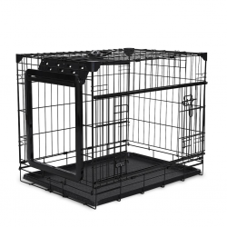 Topline draadkooi schuif -& vouwdeur Zwart - 91 cm