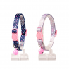 Duvo+ Kattenhalsband Bolletjes Blauw/Beige
