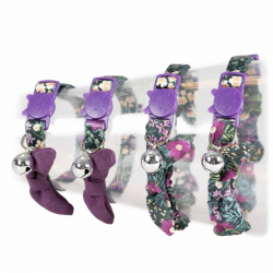 Duvo+ Kattenhalsband Retro Bloemen Assorti