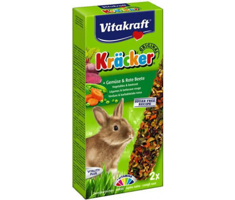 Vitakraft Groente & Biet Kräcker - Konijn Vitakraft Groente & Biet Kräcker - Konijn