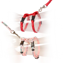 Duvo+ Wandelset Kitten Love Rood/Roze
