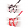 Duvo+ Wandelset Kitten Witte Bollen Zwart/Rood