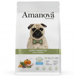 Amanova Hond Puppy Digestive Divine Rabbit 7 Kg