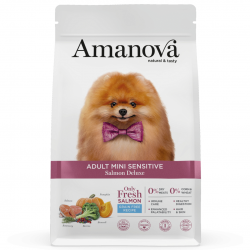 Amanova Hond Adult Mini Sensitive Salmon Deluxe 800 GR