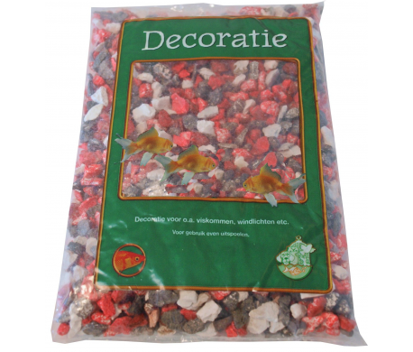 Decoratiegrind zwart/wit/rood Decoratiegrind zwart/wit/rood