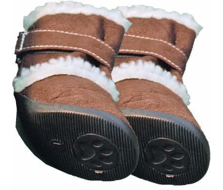 Hondenschoen Trendy bruin bont Hondenschoen Trendy bruin bont