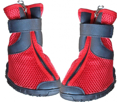 Honden waterschoen rood/zwart Honden waterschoen rood/zwart