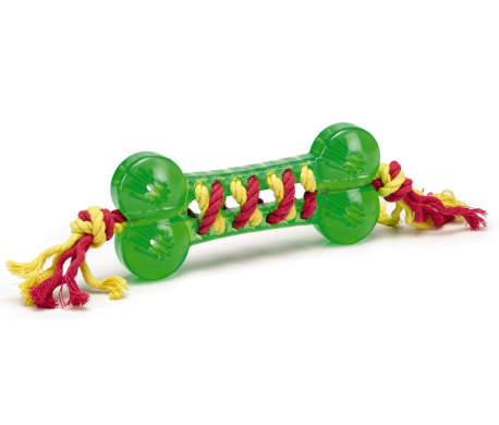 TPR Dog toy Bot met gevlochten touw TPR Dog toy Bot met gevlochten touw