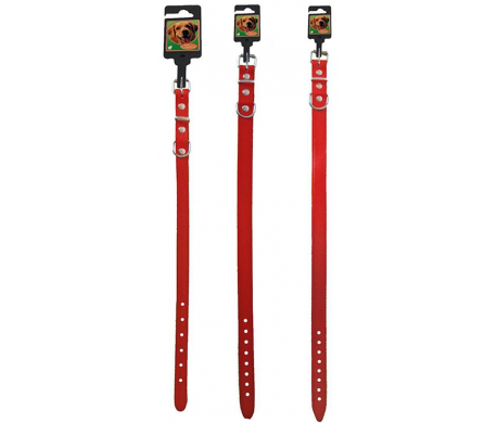 Leren Halsband - Rood Leren Halsband - Rood