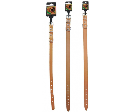 Leren Halsband - Naturel Leren Halsband - Naturel