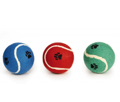 Tennisbal met pootprint - Extra groot Tennisbal met pootprint - Extra groot