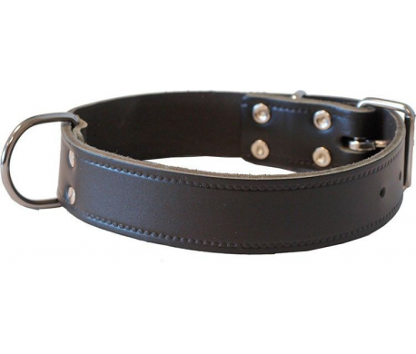 Leren Halsband Breed - Donkerbruin