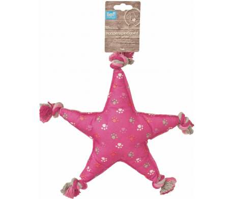 Lief! Girls hondenspeelgoed canvas ster Lief! Girls hondenspeelgoed canvas ster